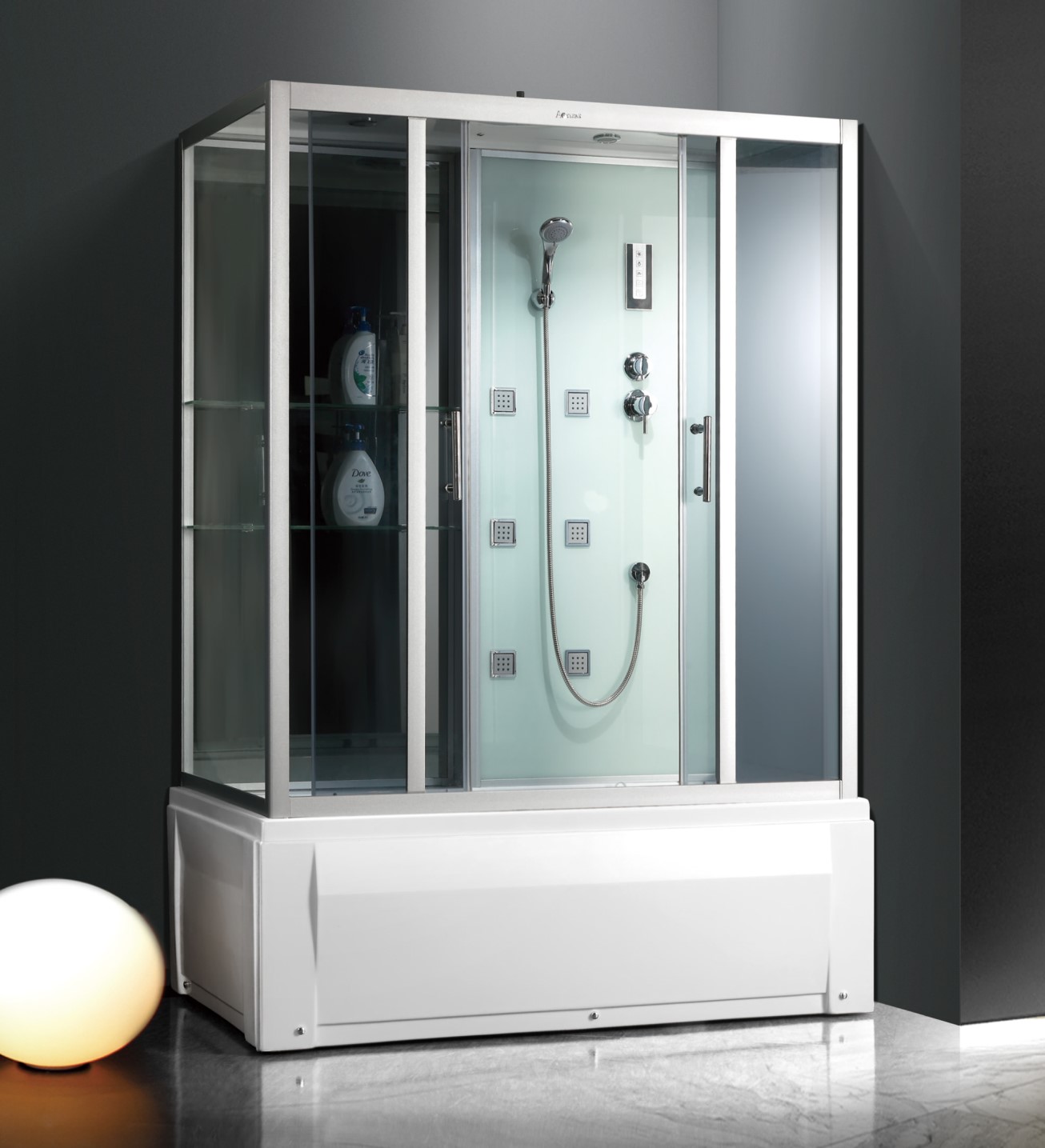 L-530-AX-2Large Corner Bath Shower Combo Enclosure WIth 4 Sizes For Different Bathroom_副本.jpg