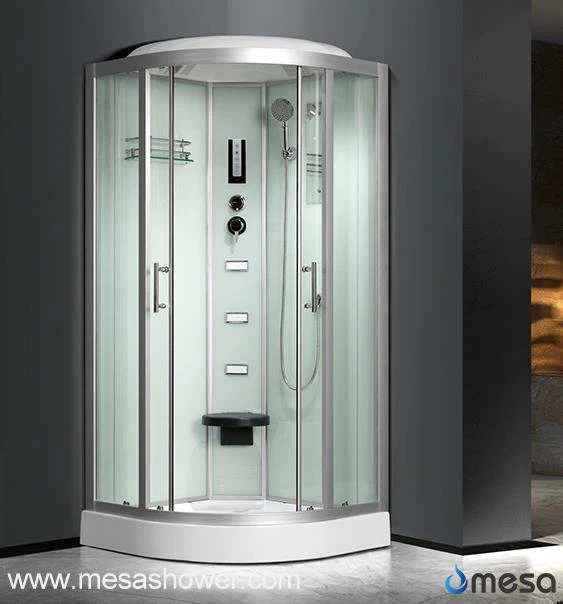 Kutija sektora kaljenog stakla tuš kabina s sjedalom i ladicom