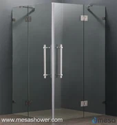 Clear Corner Pravokutni okviri bez okvira Swing tuš kabina za prodaju