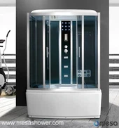 Samostojeći kutnom kadom i tušem kombinirani