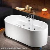 Suvremeni stil vruće kadice Whirlpool masaža Jetted slobodno kade Akril Kupaonica za kupatilo