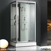 Stalak za pravokutnu masu za tuš kabinu s polici MER-527-CX-2