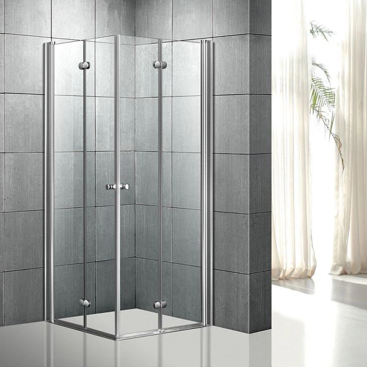 Diamond Shape Hinged Corner Shower Enclosure