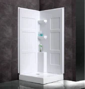 Postavi zidne stražnje zidne kutne kade