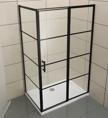 Tuš kabina od crnog stakla